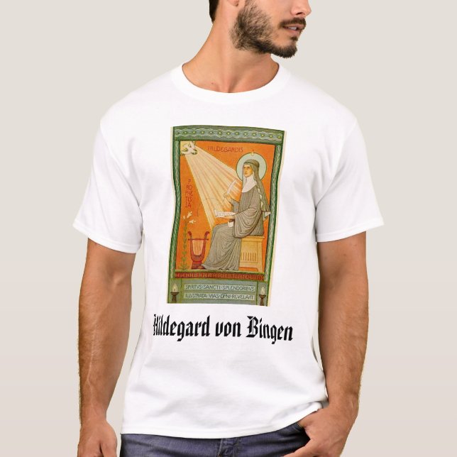 T-shirt Hildegard von Bingen, Hildegard von Bingen (Devant)