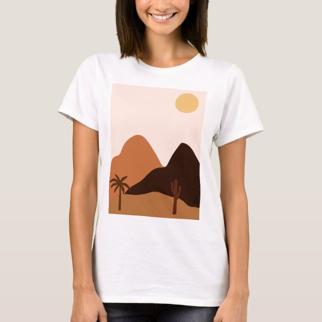 T-shirt Hill Mountain Plantes Trees (Devant)