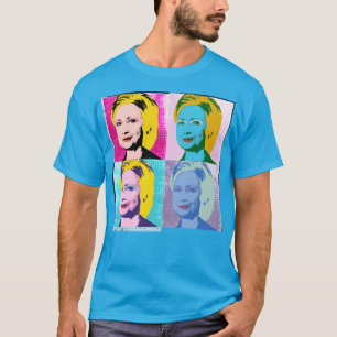 T-shirt hillary 2016 pop art - -