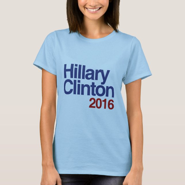 T-shirt HILLARY CLINTON 2016 SIMPLE.png (Devant)