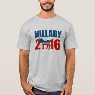 T-shirt HILLARY CLINTON DÉMOCRATE 2016.png