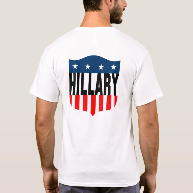 T-shirt hillary clinton étoiles et rayures (Dos)