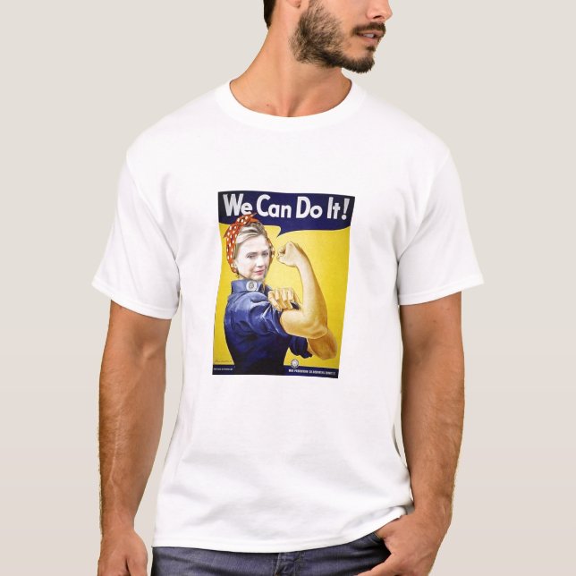 T-shirt hillary Clinton nous pouvons le faire (Devant)