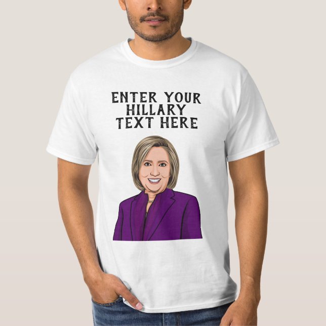 T-SHIRT HILLARY CLINTON PERSONNALISÉ (Devant)
