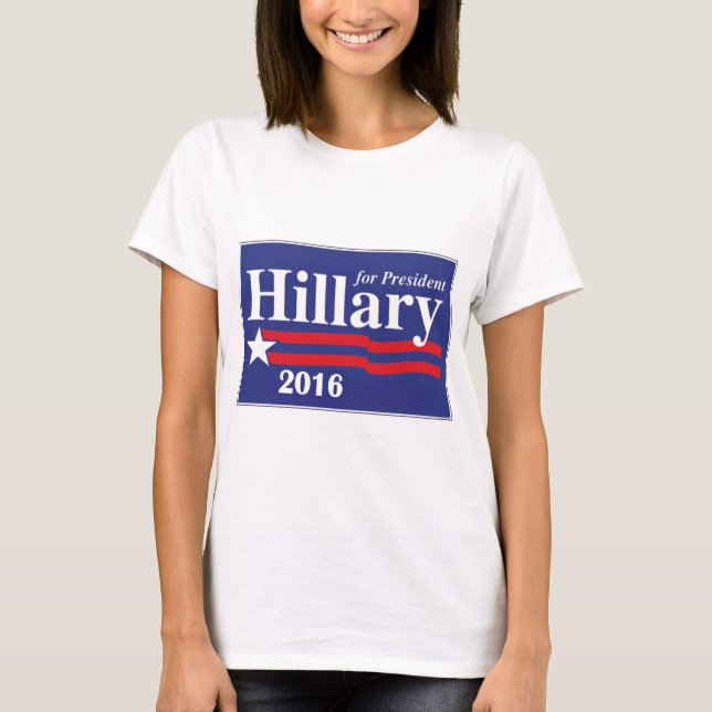 T-shirt Hillary Clinton pour la chemise de président 2016 (Devant)
