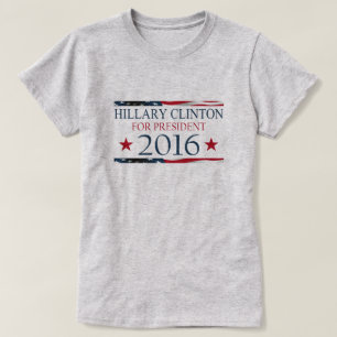 T-shirt Hillary Clinton pour le DRAPEAU du président 2016