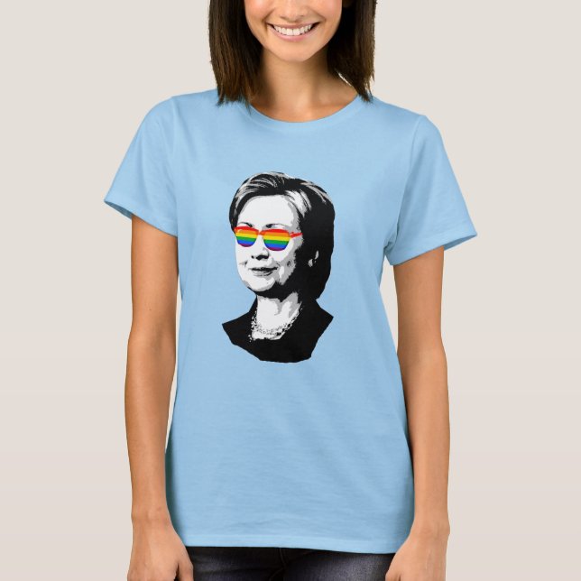 T-shirt Hillary Clinton Pride 2016 - LGBT - (Devant)