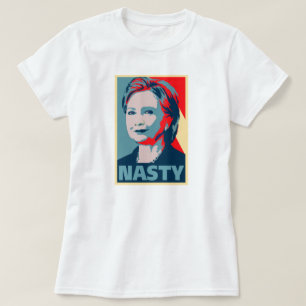 T-shirt Hillary Clinton une femme méchante ? Vote méchant