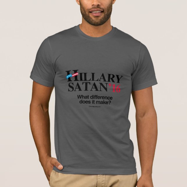 T-shirt Hillary ou Satan (Devant)