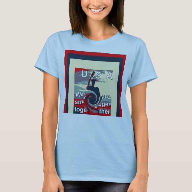 T-shirt Hillary we are stronger together Women's Football (Devant)