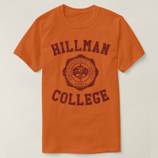 T-shirt Hillman College 1881 (Design devant)