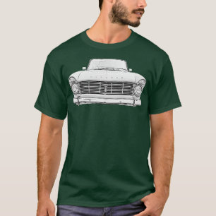 T-shirt Hillman Super Minx 1960 classique monochrome