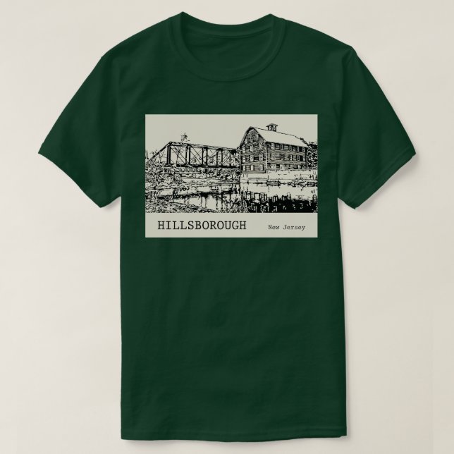 T-shirt Hillsborough New Jersey 1 (Design devant)