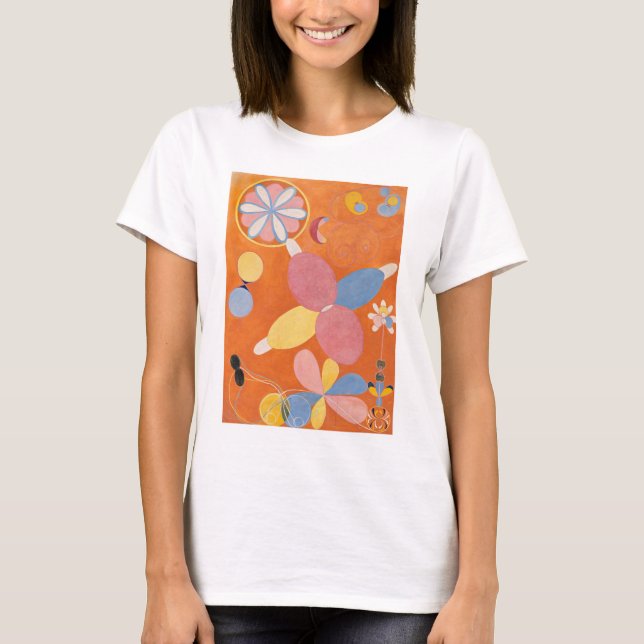 T-shirt Hilma Af Klint, Le Dix Plus Grand No4, Art Abstrai (Devant)