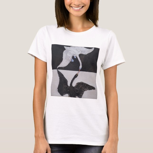 T-shirt Hilma Af Klint, Le Swan No.1, Art Abstrait (Devant)