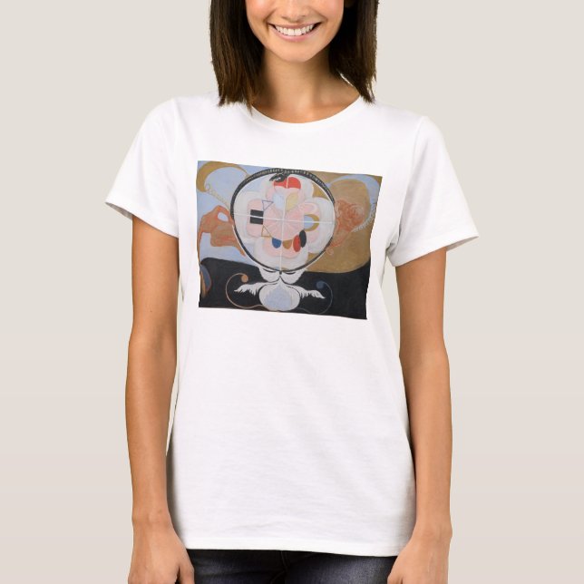 T-shirt Hilma Af Klint, L'Évolution No.13, Art Abstrait (Devant)