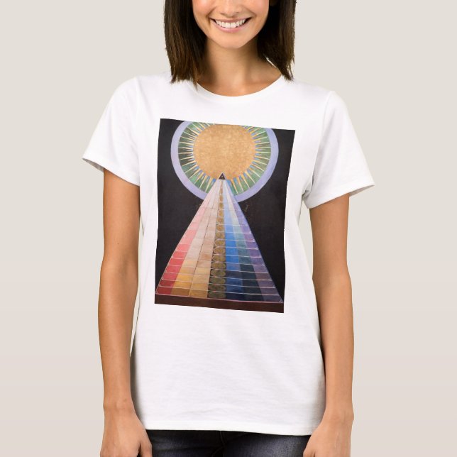 T-shirt Hilma Af Klint, Retable No.1, Art Abstrait (Devant)