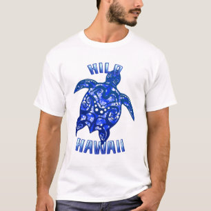 T-shirt Hilo Hawaii Vacances Tortue Tribale