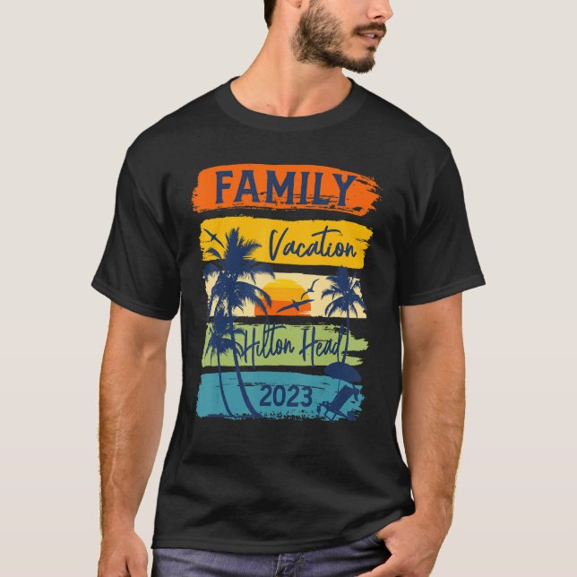 T-shirt Hilton Head 2023 Carolina Vacation Matching Family (Devant)