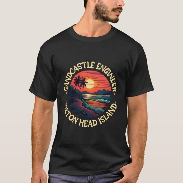 T-shirt Hilton Head Island Beach (Devant)