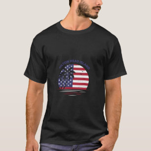 T-shirt Hilton Head Island Chemise Drapeau Américain Couch
