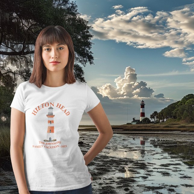 T-shirt Hilton Head Island Lighthouse Harbour Town Family (Créateur téléchargé)