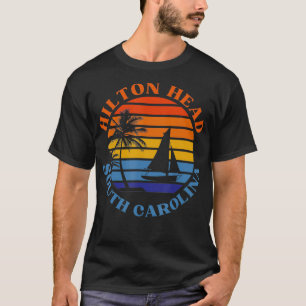 T-shirt Hilton Head South olina Beach - Rétro de vacances 