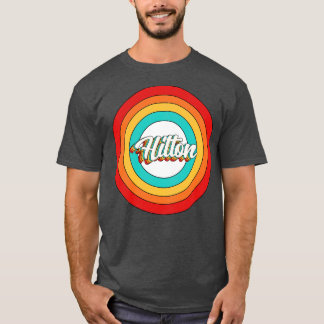 T-shirt Hilton Name Shirt Vintage Hilton Circle