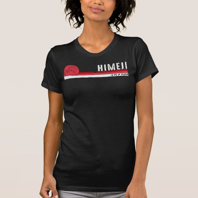 T-shirt Himeji Japon Souvenir rétro pour les amoureux asia (Devant)