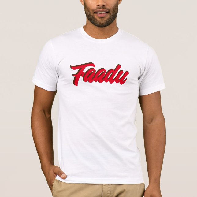 T-shirt Hindi Slang Mots Faadu Drôle Mots Indiens (Devant)