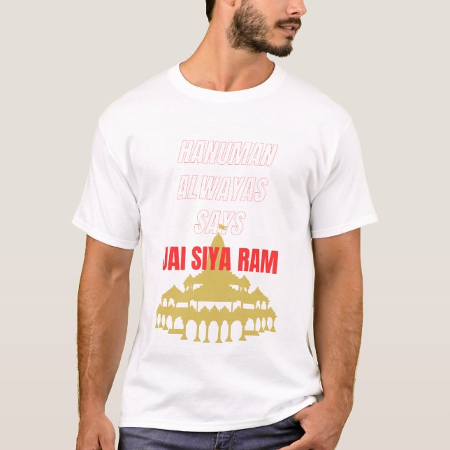 T-shirt hindou spirituel Jai Siya Ram | Ram Bhakt  (Devant)