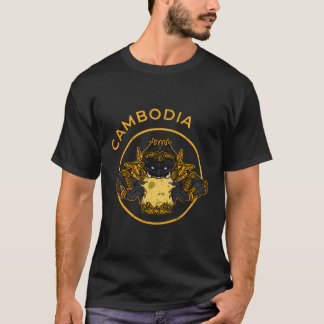 T-shirt Hindouisme Khmer Souvenir Rahu Bayon Cambodgien Hi