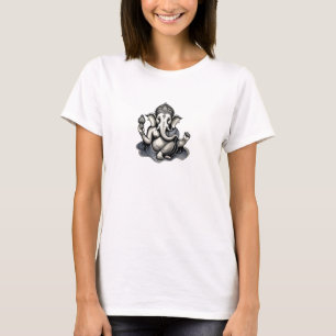 T-shirt Hinduism Ganesha Figure Unisex Lourde Tee de coton