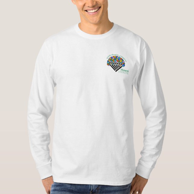 T-shirt Hineni Learning Center Men's Long-Sleeve - White (Devant)