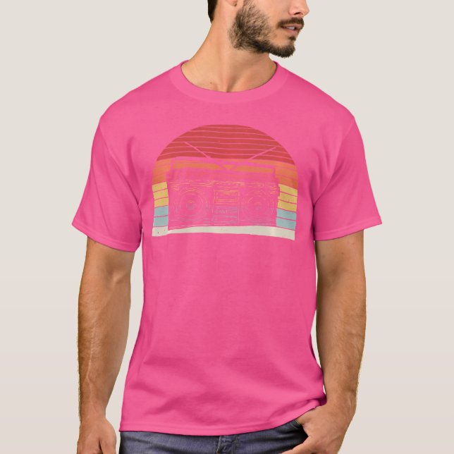 T-shirt Hip-Hip Rap 80'S 90 Du Ghetto Blaster (Devant)