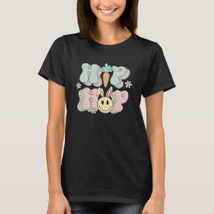 T-shirt Hip hop Bunny Smile Face Mignonne Retro Rabbit Sup