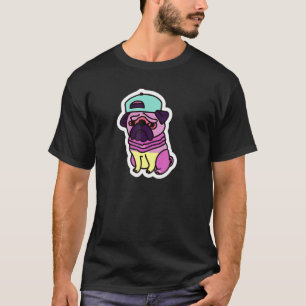 T-shirt Hip Hop Carlin 80s 90s Chien Mignon Chiots Hommes