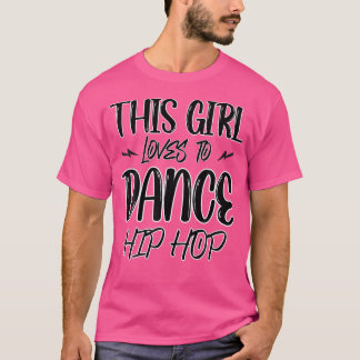 T-shirt Hip hop Chemise femmes percée filles Hiphop Danc