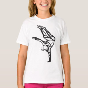 T-shirt Hip hop Dance Ringer Tee (Filles)