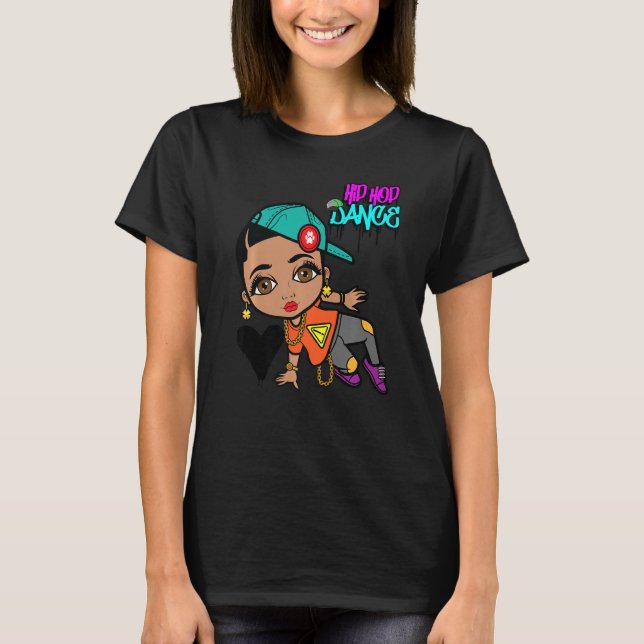 T-shirt Hip hop Dancing Break Dance Spring Summer Street P (Devant)