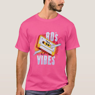 T-shirt Hip hop De Bande De Cassette 80S