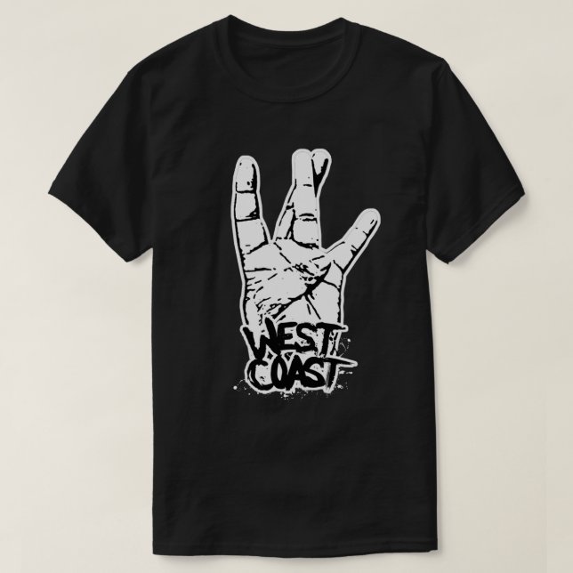T-shirt Hip-Hop de la côte ouest (Design devant)