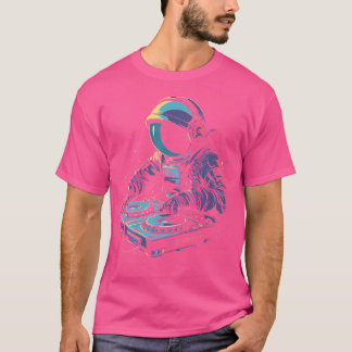 T-shirt Hip hop Dj de l'astronaute de paix
