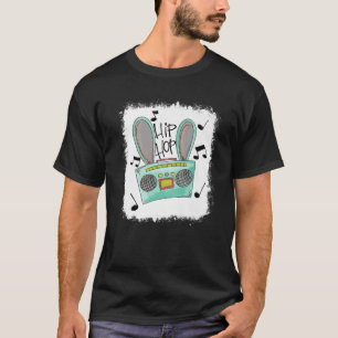 T-shirt Hip hop Ears Bunny de Pâques Radio Joyeux Jour de 
