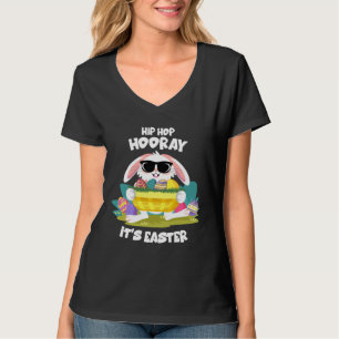 T-shirt Hip Hop Hourra Lapin de Pâques Chasse aux œufs Joy