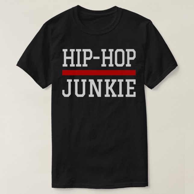 T-shirt Hip hop Junkie DJ MC Bboy Graffiti Golden Era Rap (Design devant)