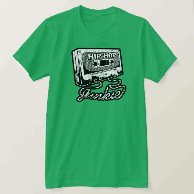 T-shirt Hip hop Junkie Golden Era Rap musique (Design devant)