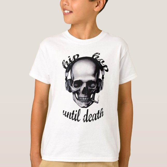 T-shirt Hip hop jusqu'à la mort (Devant)