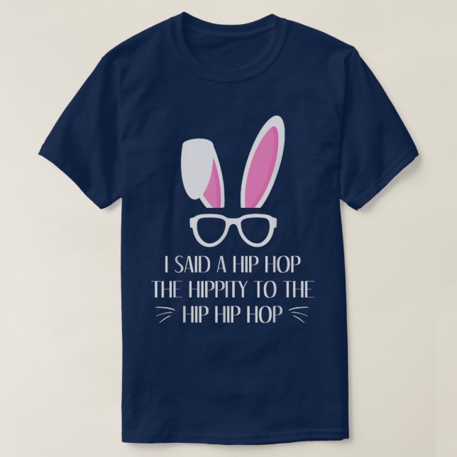 T-shirt Hip hop Lapin de Pâques Lapin Hippie Hoppity  (Design devant)