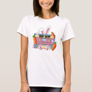 T-shirt Hip-Hop Lapin de Pâques Mixtape - Cassette Rétro